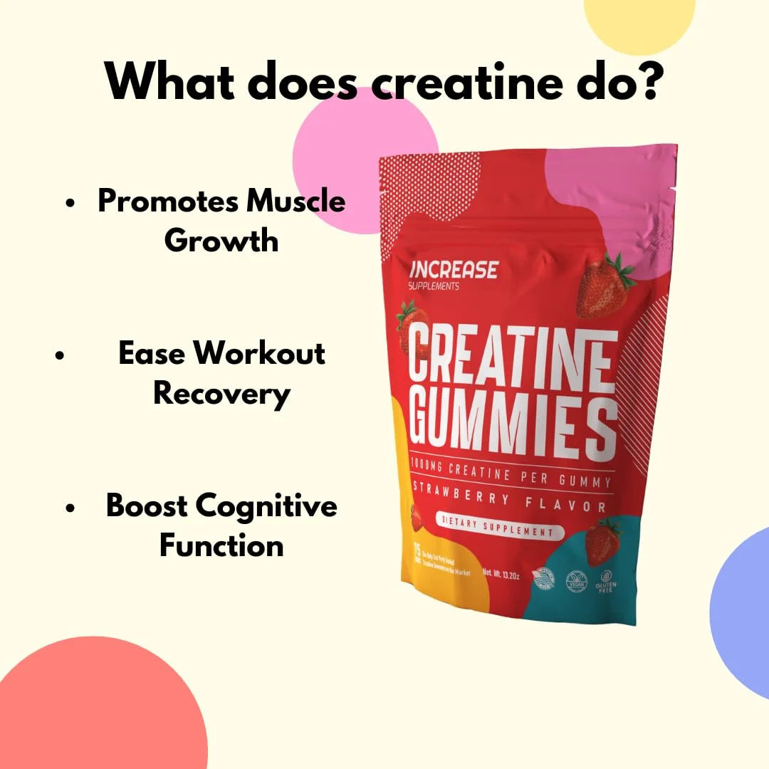 Creatine Gummies (Strawberry) 75 Count Bag