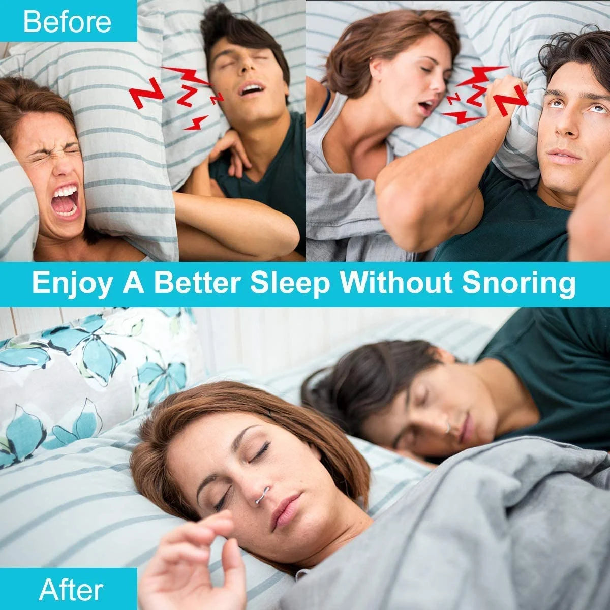 6Pc Small anti Snoring Dilators Device, Snore Stopper Nose Vents Nasal Dilator Breathing Sleeping Relief