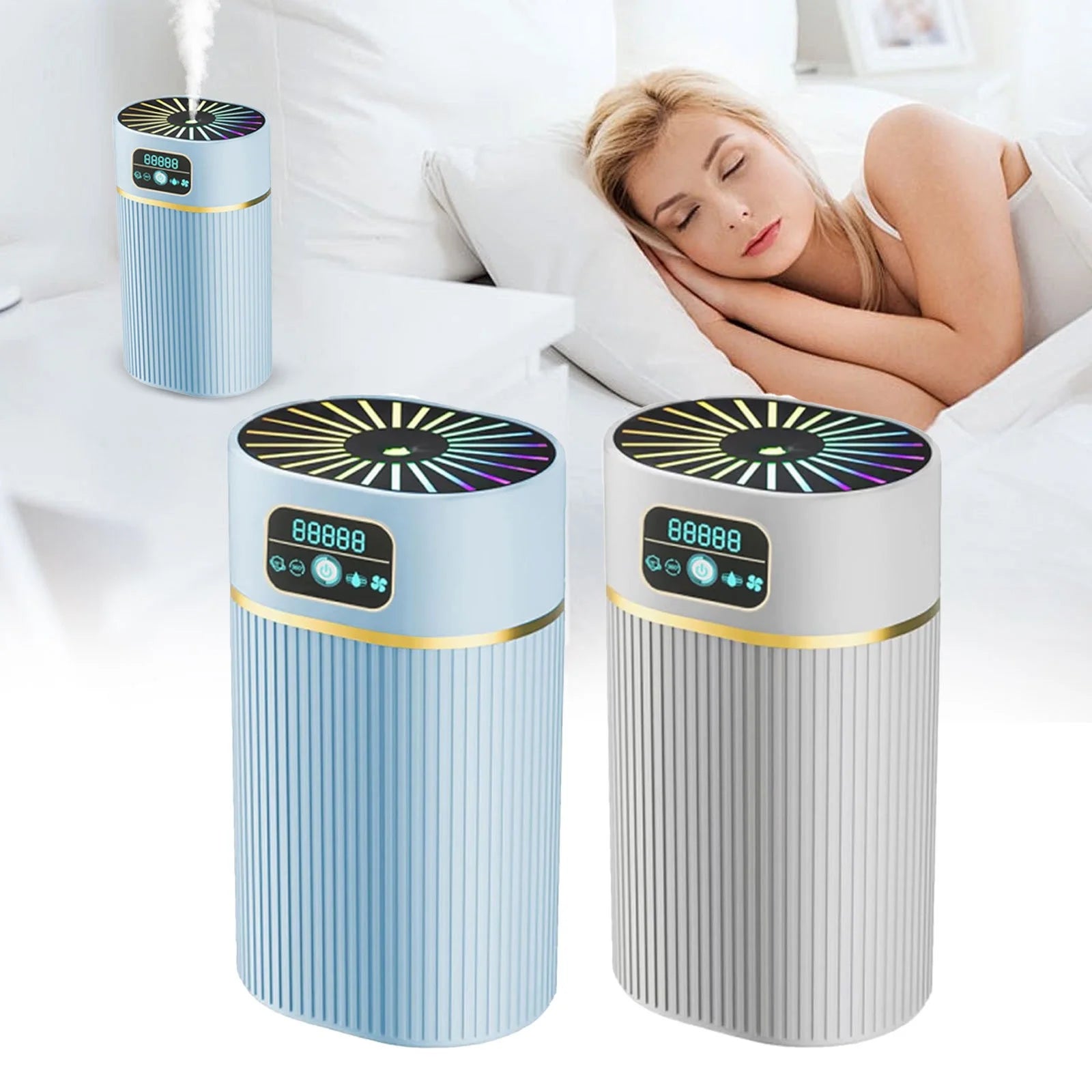 Humidifiers for Bedroom and Large Room 1.1L Cool Mist Humidifier for with Quiet Night Light with Automatic Shut off Function Perfect for Bedroom Dorm Rooms Living Rooms Desk Humidifiers for Bedroom