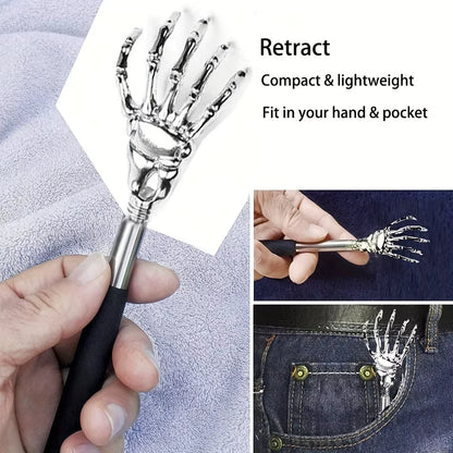 Stainless Steel Back Scratcher Telescopic Scratching Massager Extendable Itch Old Man Happy Health Products Hackle Handicrafts