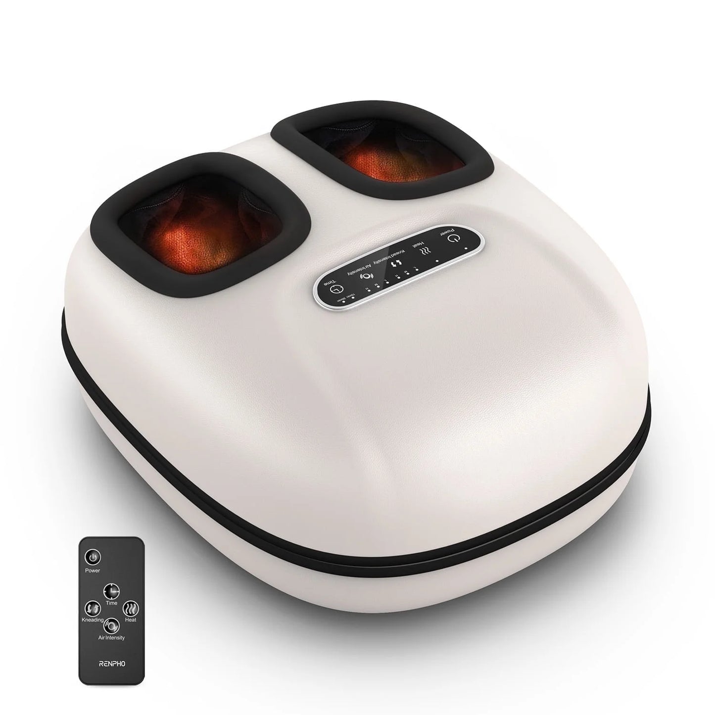 Foot Massager with Heat for Tired Foot Blood Circulation up to Size 11, White,Gift