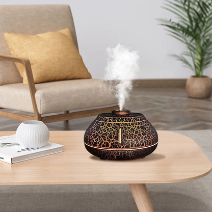 Colorful Simulation Flame Aromatherapy Machine Desktop Humidifier Household Diffuser Machine on Clearance