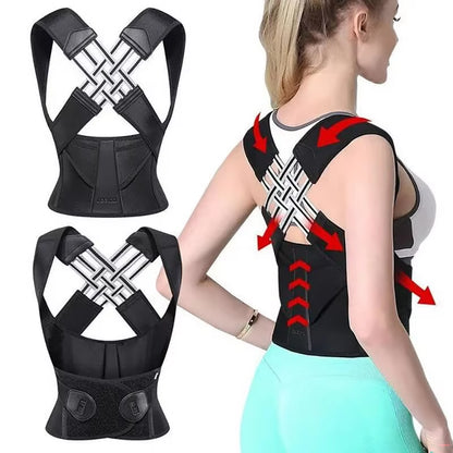 Back Brace Posture Corrector for Women and Men, Shoulder Straightener Adjustable Full Back Support Upper and Lower