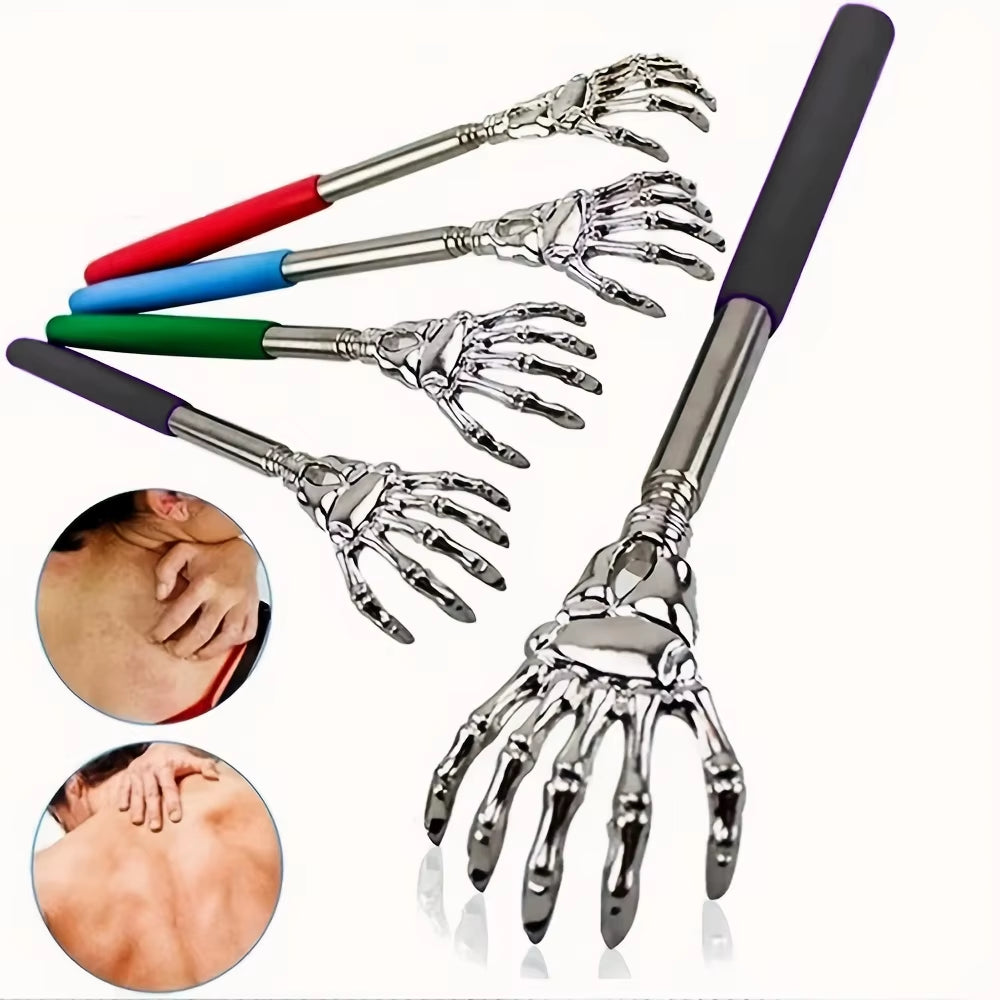 Stainless Steel Back Scratcher Telescopic Scratching Massager Extendable Itch Old Man Happy Health Products Hackle Handicrafts