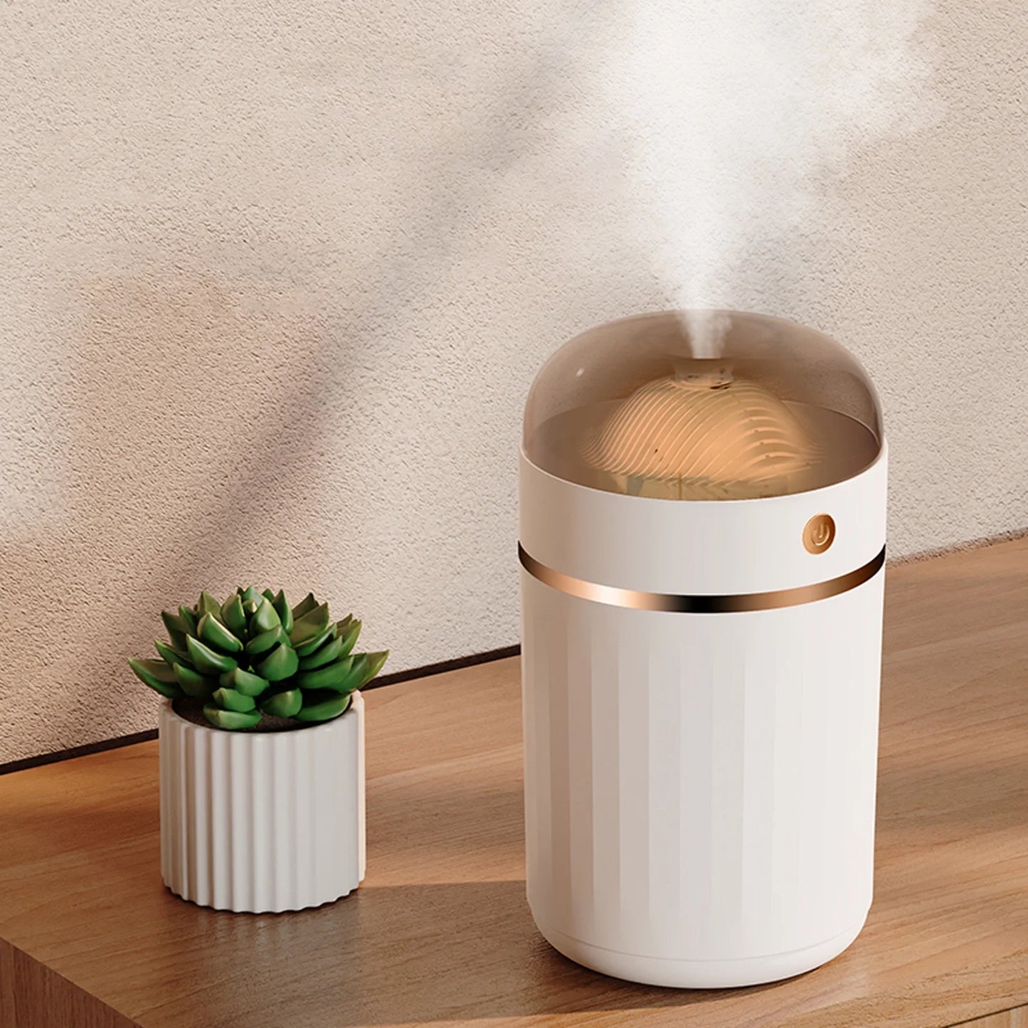 Humidifiers for Bedroom Smart Thermostatic Humidifier {1.5L Water Tank}. Quiet Humidifier for Bedrooms and Large Rooms - Colorful Color-Changing Ambient Light, Whole House Humidifier