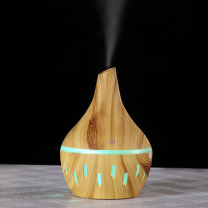 10 Oz Essential Oil Diffuser, Cool Mist Humidifier Scent Diffuser Wood Grain Aromatherapy Diffuser Atomizer Relieve Dryness Refresh Air Increase Humidity Device for Bedroom Office Yoga Spa