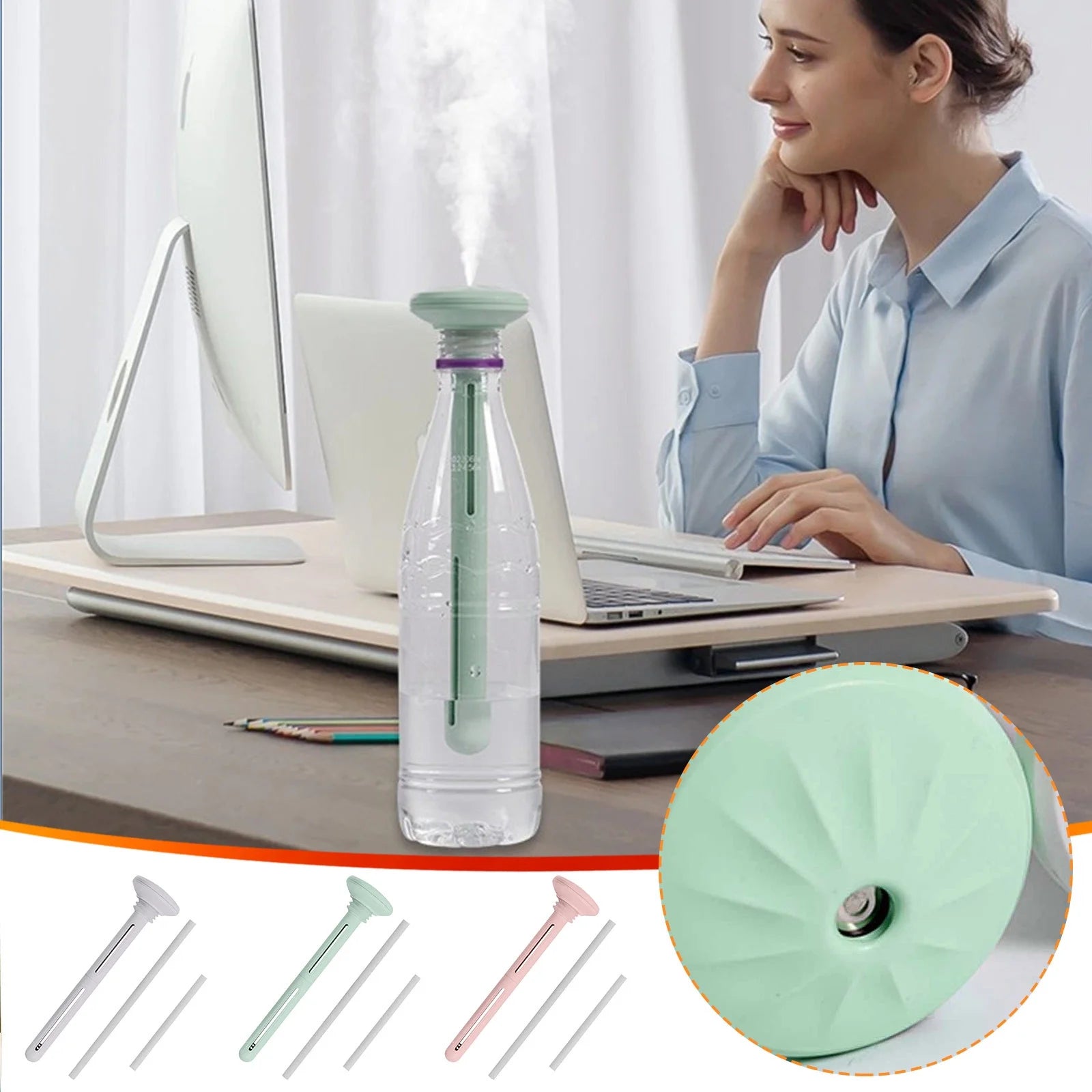 Mist Car Humidifier Small Household Humidifier Dormitory Car Mounted Silent Bedroom Portable Mini Water Replenishing Spray Desktop