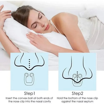 Mini Snore Stopper anti Snoring Nose Clip Silicone Magnetic Sleep Tray Sleeping Aid Apnea Guard Night Device Snoring Solution