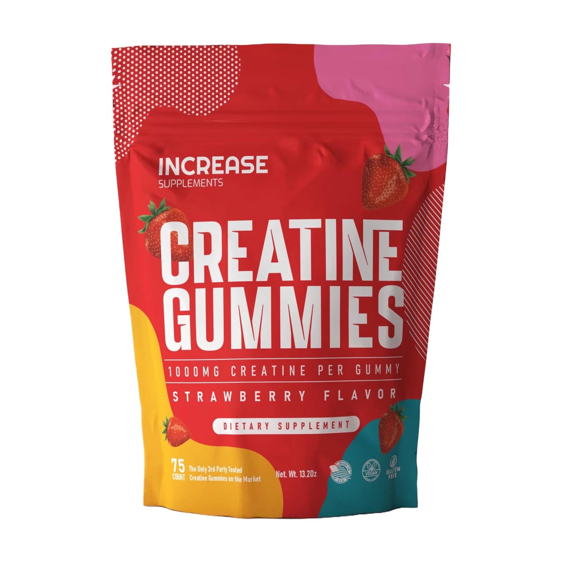 Creatine Gummies (Strawberry) 75 Count Bag