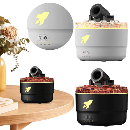 Volcanic Crack Light Cannon Humidifier Essential Oil Diffuser with Timer Cannon Blast Turret Aromatherapy Difusor Air Humidifier