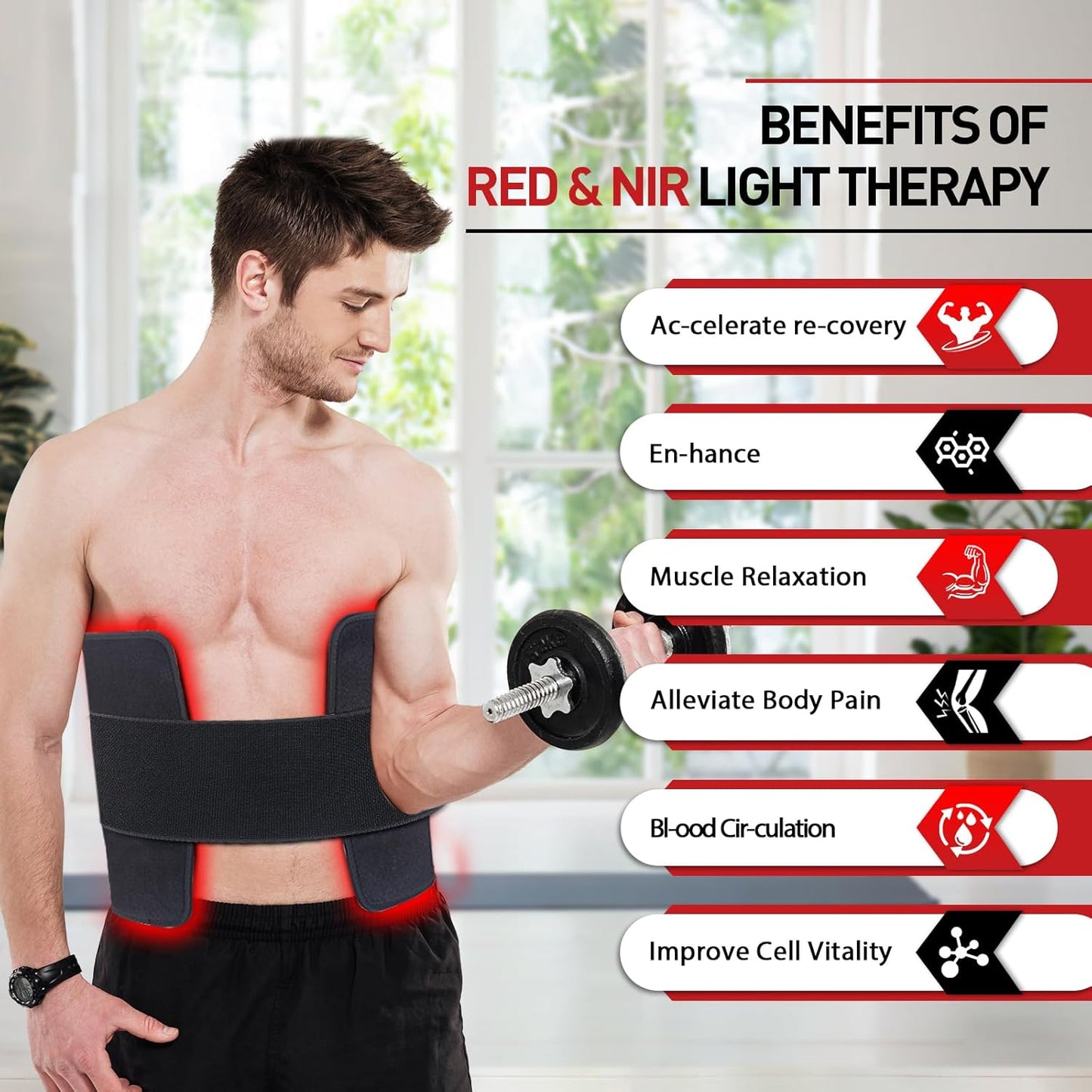 Red Light Therapy Mat, 360PCS Large Red Light Therapy Pad for Body with 660Nm 850Nm near Infrared Light Redlight Therapy Devices Mats Belt for Back Waist Shoulder Discomfort with Timer Pulse