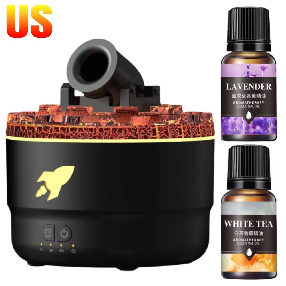 Volcanic Crack Light Cannon Blast Aroma Humidifier Cannons Humidifier Essential Oil Diffuser Aromatherapy Humidifier Diffuser